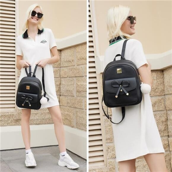 Women's Backpack Purse Fashion Leather Anti-theft Shoulder Bags PU Casual - Picture 2 of 7